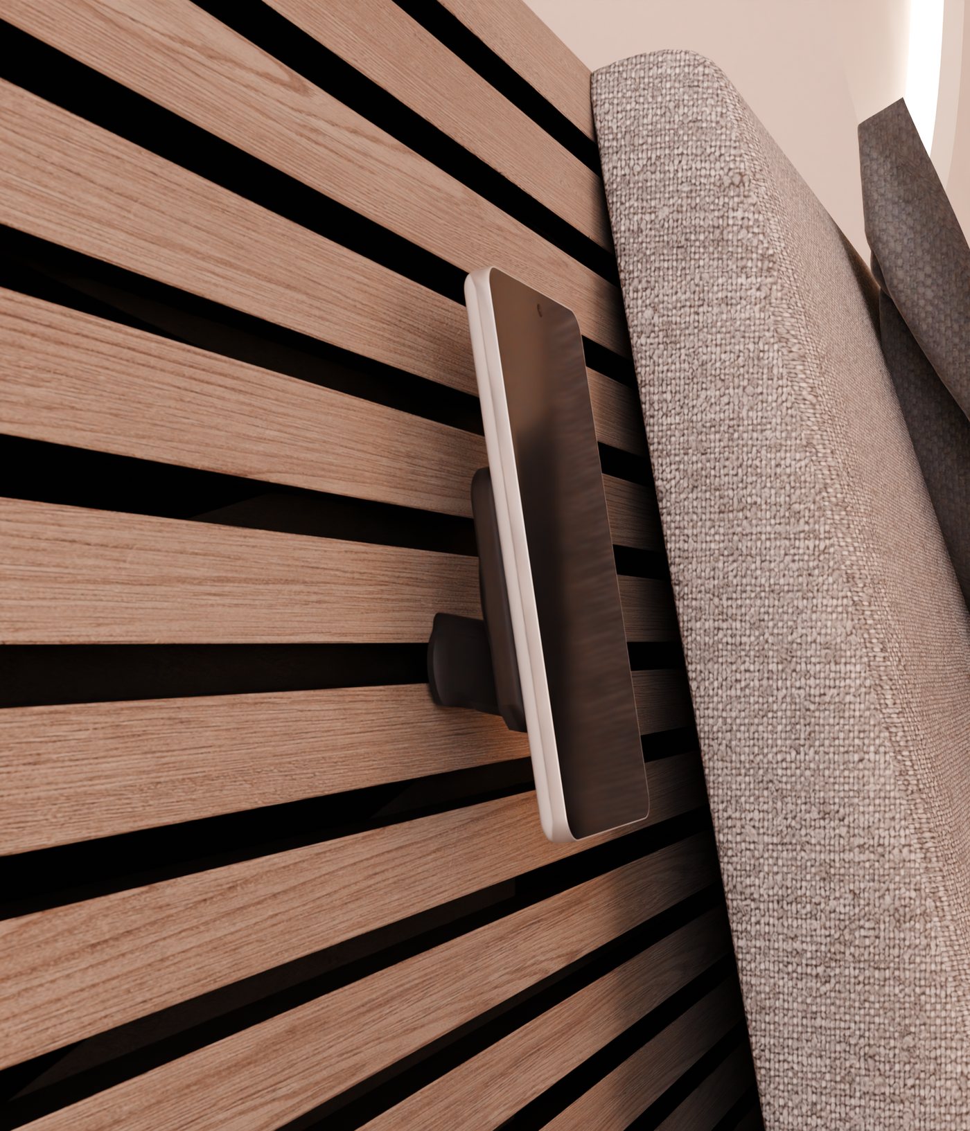 3D-geprinte WallTune MagSafe-houder voor akoestische wandpanelen